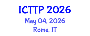 International Conference on Trauma: Theory and Practice (ICTTP) May 04, 2026 - Rome, Italy International Conference on Trauma: Theory and Practice (ICTTP) May 04, 2026 - Rome, Italy