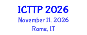 International Conference on Trauma: Theory and Practice (ICTTP) November 11, 2026 - Rome, Italy International Conference on Trauma: Theory and Practice (ICTTP) November 11, 2026 - Rome, Italy