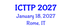International Conference on Trauma: Theory and Practice (ICTTP) January 18, 2027 - Rome, Italy International Conference on Trauma: Theory and Practice (ICTTP) January 18, 2027 - Rome, Italy