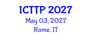 International Conference on Trauma: Theory and Practice (ICTTP) May 03, 2027 - Rome, Italy International Conference on Trauma: Theory and Practice (ICTTP) May 03, 2027 - Rome, Italy