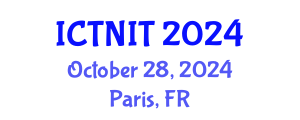 International Conference on Trends in Neutrosophic Information Theory (ICTNIT) October 28, 2024 - Paris, France