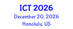 International Conference on Tuberculosis (ICT) December 20, 2026 - Honolulu, United States