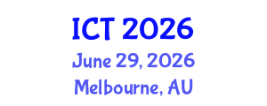 International Conference on Tuberculosis (ICT) June 29, 2026 - Melbourne, Australia International Conference on Tuberculosis (ICT) June 29, 2026 - Melbourne, Australia