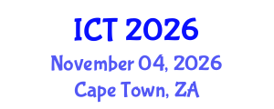International Conference on Tuberculosis (ICT) November 04, 2026 - Cape Town, South Africa International Conference on Tuberculosis (ICT) November 04, 2026 - Cape Town, South Africa