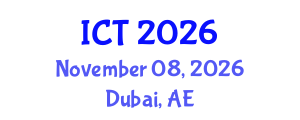 International Conference on Tuberculosis (ICT) November 08, 2026 - Dubai, United Arab Emirates International Conference on Tuberculosis (ICT) November 08, 2026 - Dubai, United Arab Emirates