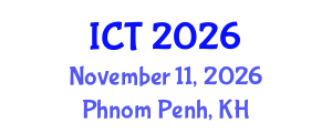 International Conference on Tuberculosis (ICT) November 11, 2026 - Phnom Penh, Cambodia International Conference on Tuberculosis (ICT) November 11, 2026 - Phnom Penh, Cambodia