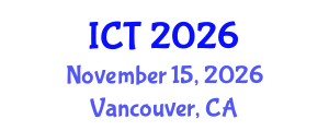 International Conference on Tuberculosis (ICT) November 15, 2026 - Vancouver, Canada International Conference on Tuberculosis (ICT) November 15, 2026 - Vancouver, Canada