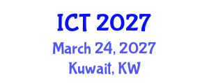 International Conference on Tuberculosis (ICT) March 24, 2027 - Kuwait, Kuwait International Conference on Tuberculosis (ICT) March 24, 2027 - Kuwait, Kuwait