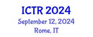 International Conference on Tuberculosis Research (ICTR) September 16, 2024 - Rome, Italy