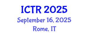 International Conference on Tuberculosis Research (ICTR) September 16, 2025 - Rome, Italy