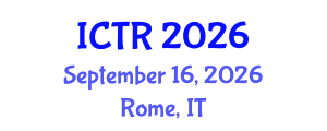 International Conference on Tuberculosis Research (ICTR) September 16, 2026 - Rome, Italy