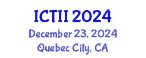 International Conference on Tumor Immunology and Immunotherapy (ICTII) December 23, 2024 - Quebec City, Canada