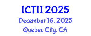 International Conference on Tumor Immunology and Immunotherapy (ICTII) December 16, 2025 - Quebec City, Canada