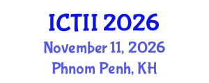 International Conference on Tumor Immunology and Immunotherapy (ICTII) November 11, 2026 - Phnom Penh, Cambodia International Conference on Tumor Immunology and Immunotherapy (ICTII) November 11, 2026 - Phnom Penh, Cambodia