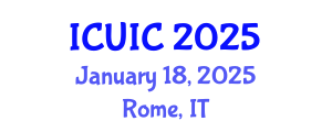 International Conference on Ubiquitous Intelligence and Computing (ICUIC) January 18, 2025 - Rome, Italy
