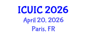 International Conference on Ubiquitous Intelligence and Computing (ICUIC) April 20, 2026 - Paris, France International Conference on Ubiquitous Intelligence and Computing (ICUIC) April 20, 2026 - Paris, France