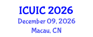 International Conference on Ubiquitous Intelligence and Computing (ICUIC) December 09, 2026 - Macau, China International Conference on Ubiquitous Intelligence and Computing (ICUIC) December 09, 2026 - Macau, China