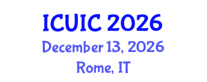 International Conference on Ubiquitous Intelligence and Computing (ICUIC) December 13, 2026 - Rome, Italy International Conference on Ubiquitous Intelligence and Computing (ICUIC) December 13, 2026 - Rome, Italy