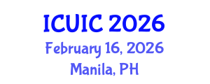 International Conference on Ubiquitous Intelligence and Computing (ICUIC) February 16, 2026 - Manila, Philippines International Conference on Ubiquitous Intelligence and Computing (ICUIC) February 16, 2026 - Manila, Philippines