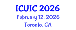 International Conference on Ubiquitous Intelligence and Computing (ICUIC) February 12, 2026 - Toronto, Canada International Conference on Ubiquitous Intelligence and Computing (ICUIC) February 12, 2026 - Toronto, Canada