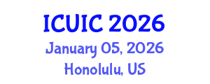 International Conference on Ubiquitous Intelligence and Computing (ICUIC) January 05, 2026 - Honolulu, United States