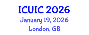 International Conference on Ubiquitous Intelligence and Computing (ICUIC) January 19, 2026 - London, United Kingdom International Conference on Ubiquitous Intelligence and Computing (ICUIC) January 19, 2026 - London, United Kingdom