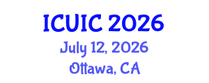 International Conference on Ubiquitous Intelligence and Computing (ICUIC) July 12, 2026 - Ottawa, Canada International Conference on Ubiquitous Intelligence and Computing (ICUIC) July 12, 2026 - Ottawa, Canada