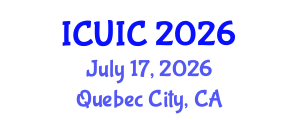 International Conference on Ubiquitous Intelligence and Computing (ICUIC) July 17, 2026 - Quebec City, Canada International Conference on Ubiquitous Intelligence and Computing (ICUIC) July 17, 2026 - Quebec City, Canada