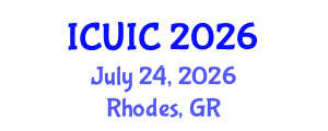 International Conference on Ubiquitous Intelligence and Computing (ICUIC) July 24, 2026 - Rhodes, Greece International Conference on Ubiquitous Intelligence and Computing (ICUIC) July 24, 2026 - Rhodes, Greece