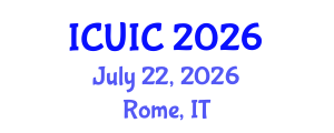 International Conference on Ubiquitous Intelligence and Computing (ICUIC) July 22, 2026 - Rome, Italy International Conference on Ubiquitous Intelligence and Computing (ICUIC) July 22, 2026 - Rome, Italy