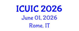 International Conference on Ubiquitous Intelligence and Computing (ICUIC) June 01, 2026 - Rome, Italy International Conference on Ubiquitous Intelligence and Computing (ICUIC) June 01, 2026 - Rome, Italy