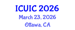 International Conference on Ubiquitous Intelligence and Computing (ICUIC) March 23, 2026 - Ottawa, Canada International Conference on Ubiquitous Intelligence and Computing (ICUIC) March 23, 2026 - Ottawa, Canada