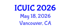 International Conference on Ubiquitous Intelligence and Computing (ICUIC) May 18, 2026 - Vancouver, Canada International Conference on Ubiquitous Intelligence and Computing (ICUIC) May 18, 2026 - Vancouver, Canada