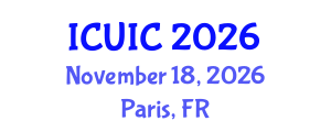 International Conference on Ubiquitous Intelligence and Computing (ICUIC) November 18, 2026 - Paris, France International Conference on Ubiquitous Intelligence and Computing (ICUIC) November 18, 2026 - Paris, France