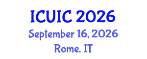 International Conference on Ubiquitous Intelligence and Computing (ICUIC) September 16, 2026 - Rome, Italy International Conference on Ubiquitous Intelligence and Computing (ICUIC) September 16, 2026 - Rome, Italy