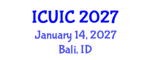 International Conference on Ubiquitous Intelligence and Computing (ICUIC) January 14, 2027 - Bali, Indonesia International Conference on Ubiquitous Intelligence and Computing (ICUIC) January 14, 2027 - Bali, Indonesia