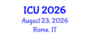 International Conference on Ultrasonics (ICU) August 23, 2026 - Rome, Italy International Conference on Ultrasonics (ICU) August 23, 2026 - Rome, Italy