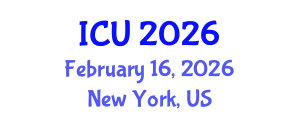 International Conference on Ultrasonics (ICU) February 16, 2026 - New York, United States International Conference on Ultrasonics (ICU) February 16, 2026 - New York, United States