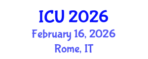 International Conference on Ultrasonics (ICU) February 16, 2026 - Rome, Italy International Conference on Ultrasonics (ICU) February 16, 2026 - Rome, Italy