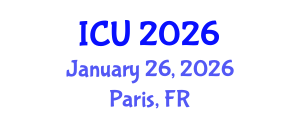International Conference on Ultrasonics (ICU) January 26, 2026 - Paris, France International Conference on Ultrasonics (ICU) January 26, 2026 - Paris, France