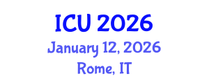 International Conference on Ultrasonics (ICU) January 12, 2026 - Rome, Italy International Conference on Ultrasonics (ICU) January 12, 2026 - Rome, Italy