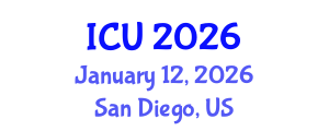 International Conference on Ultrasonics (ICU) January 12, 2026 - San Diego, United States International Conference on Ultrasonics (ICU) January 12, 2026 - San Diego, United States