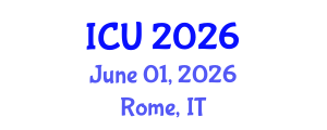 International Conference on Ultrasonics (ICU) June 01, 2026 - Rome, Italy International Conference on Ultrasonics (ICU) June 01, 2026 - Rome, Italy