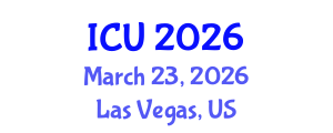 International Conference on Ultrasonics (ICU) March 23, 2026 - Las Vegas, United States International Conference on Ultrasonics (ICU) March 23, 2026 - Las Vegas, United States