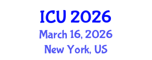 International Conference on Ultrasonics (ICU) March 16, 2026 - New York, United States International Conference on Ultrasonics (ICU) March 16, 2026 - New York, United States