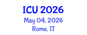 International Conference on Ultrasonics (ICU) May 04, 2026 - Rome, Italy International Conference on Ultrasonics (ICU) May 04, 2026 - Rome, Italy