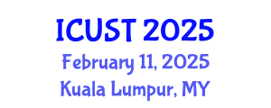 International Conference on Underground Space Technology (ICUST) February 11, 2025 - Kuala Lumpur, Malaysia