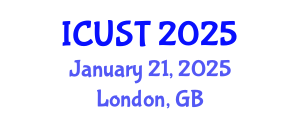 International Conference on Underground Space Technology (ICUST) January 21, 2025 - London, United Kingdom