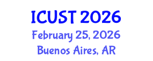 International Conference on Underground Space Technology (ICUST) February 25, 2026 - Buenos Aires, Argentina