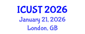 International Conference on Underground Space Technology (ICUST) January 21, 2026 - London, United Kingdom